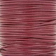 1mm European leather cord - Burgundy x1m