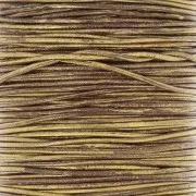 1mm European leather cord - Bronze x1m
