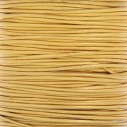 1mm European leather cord - Gold x1m
