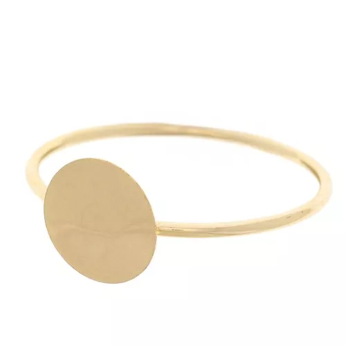 Fine ring with tray for 8mm cabochon - Size 57 - Gold filled x1