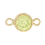 4.5 mm round Zirconium oxide spacer - Lime - Gold filled (laminated gold)|raw }}
