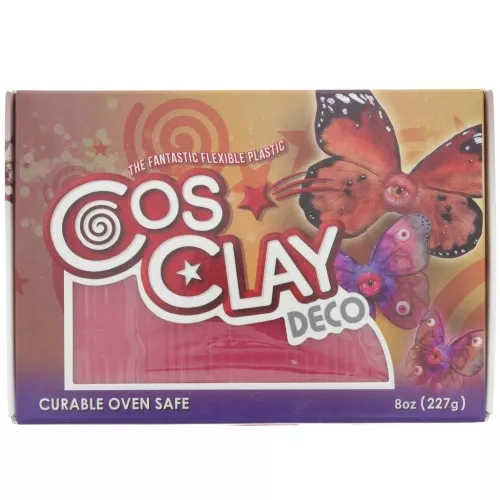 Cosclay Deco polymer clay - Red x227g