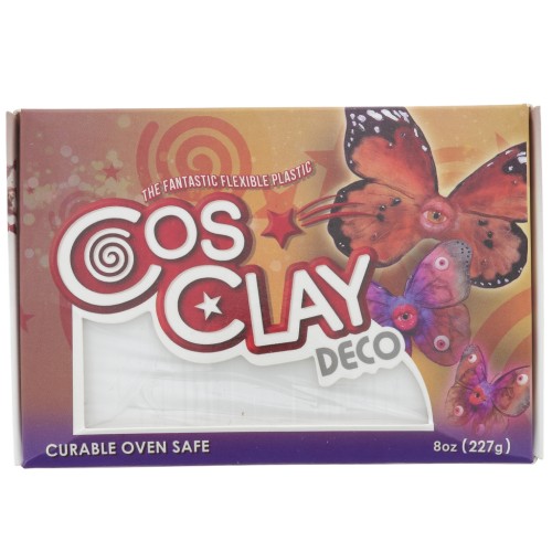 Cosclay Deco polymer clay - White x227g