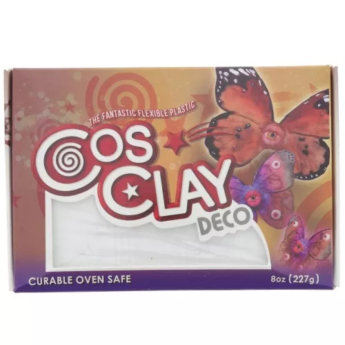 Cosclay Deco polymer clay - White x227g
