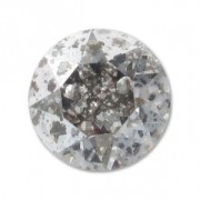 PureCrystal 1088 Round Stone 4mm Crystal Silver Patina x10