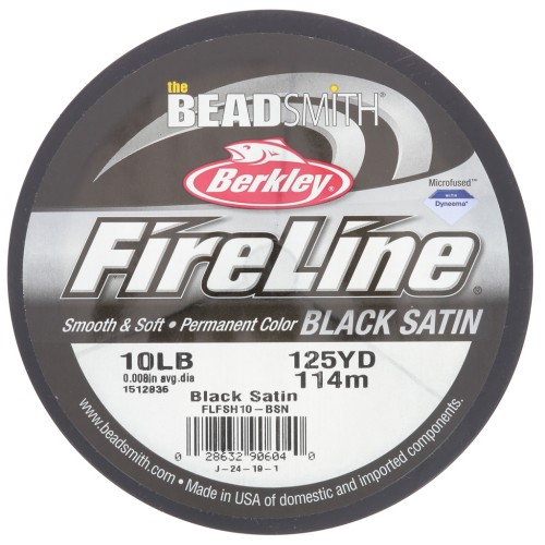 0.17mm Fireline wire - Fused braid (10LB) - Black Satin x114m