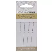 0.51mm Thick needles with reformable eye - Beadsmith x4