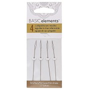 0.60mm Extra thick needles with reformable eye - Beadsmith x4|raw }}