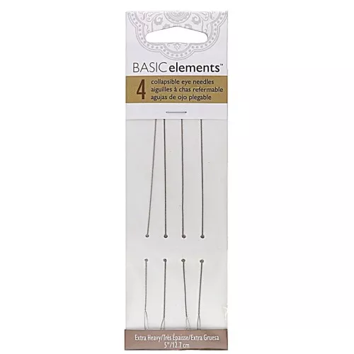 0.60mm Large reformable eye needles - Beadsmith x4