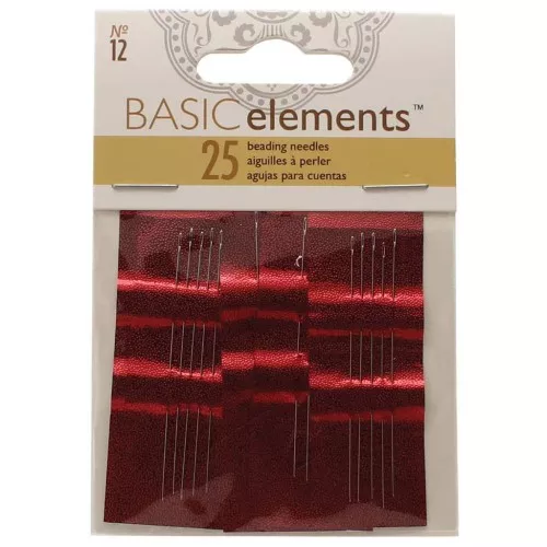 Beading needles n°12 - Steel x25