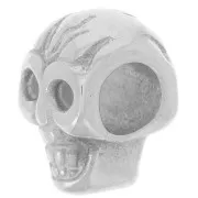 12x7mm 304L stainless steel Skull and crossbones bead large hole x1