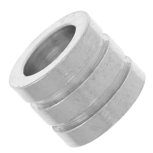 8x6.5mm 304L stainless steel large hole Grooved tube bead x1