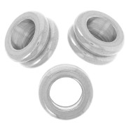 10x5mm 304L stainless steel Large hole beads x5