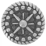 11x18mm 304L stainless steel Double slider bead for 4.5mm cords x1