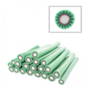 Polymer clay cane 5x50mm Kiwi|raw }}