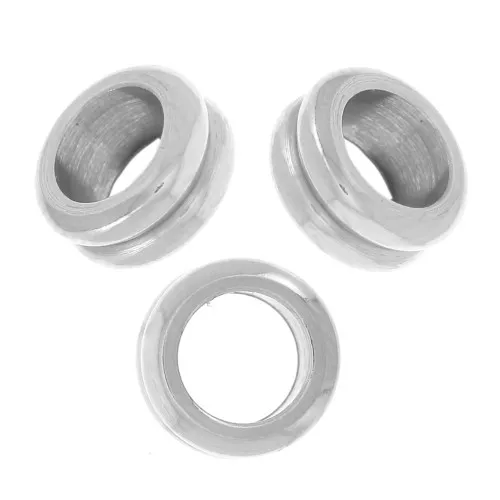 5x3mm 304L stainless steel Large hole beads x5