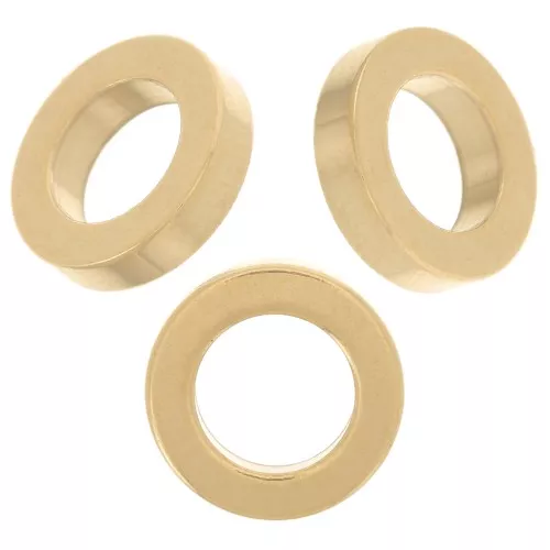 10x2.5 mm Stainless steel 304L Heishi Beads - flat disc - Gold x5