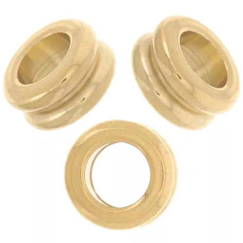 10x5mm Stainless steel 304L large hole Beads - Gold x5