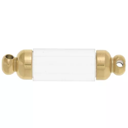 30x8mm Stainless steel 304L unscrewable tube Spacer to fill - Gold x1