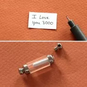 30x8mm Stainless steel 304L unscrewable tube Spacer to fill - Gold x1