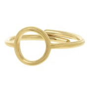 10mm 304L stainless steel Adjustable openwork ring - S. 50 to 56 - Gold x1|raw }}