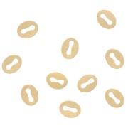Oval Clips 5.5x4 mm - Gold filled (Laminated Gold) x10