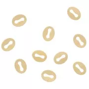 Oval Clips 5.5x4 mm - Gold filled (Laminated Gold) x10