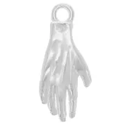 18x7mm 925 Sterling Silver Hand pendant - eye pattern x1