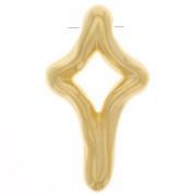 Pendant irregular cross 36x20 mm - Fine gold plated x1|raw }}