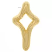 Pendant irregular cross 36x20 mm - Fine gold plated x1