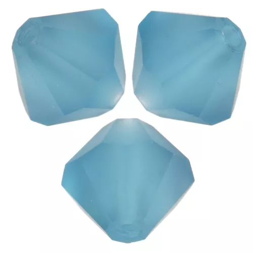 6mm Bicone beads Preciosa - Rondelle Bead - Indicolite matt x12