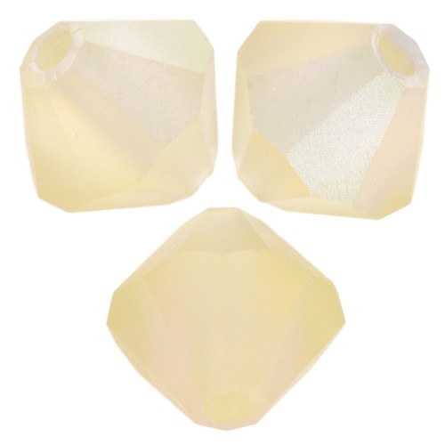 Preciosa bicones - Bead rondelle 6 mm - Jonquil AB matt x12