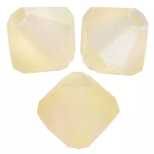 Preciosa bicones - Bead rondelle 6 mm - Jonquil AB matt x12