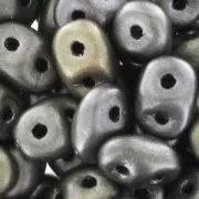 SuperDuo 2.5x5mm Crystal Grey Rainbow x10g