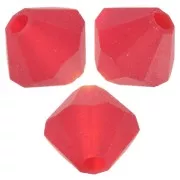 Preciosa bicones - Bead rondelle 6 mm - Light Siam matt x12