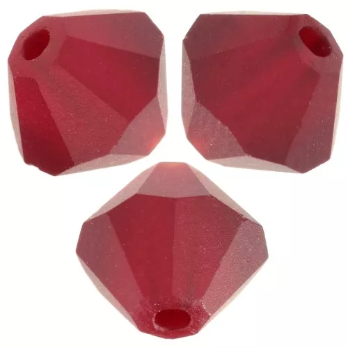 Preciosa bicones - Bead rondelle 6 mm - Siam matt x12