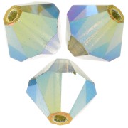 Preciosa bicone beads - Bead rondelle 6 mm - Olivine AB 2X x12