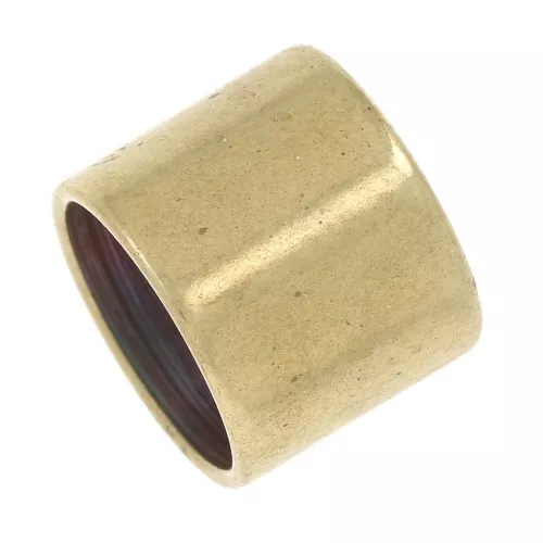 Tube terminator for 10 mm cord Antique brass x1