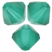 Preciosa Bicones - Bead rondelle 6 mm - Emerald Matt x12