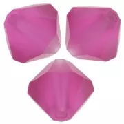 Preciosa bicones - Bead rondelle 6 mm - Fuchsia Matt x12