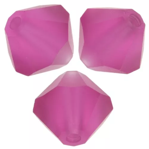 Preciosa bicones - Bead rondelle 6 mm - Fuchsia Matt x12
