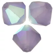 Preciosa bicones - Bead rondelle 6 mm - Tanzanite AB Matt x12