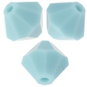 6mm Preciosa beads - rondelle beads - Turquoise Matt x12