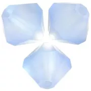 Preciosa bicone beads - Bead rondelle 6 mm - Light Sapphire Matt x12