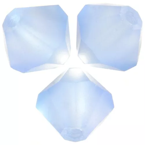 Preciosa bicone beads - Bead rondelle 6 mm - Light Sapphire Matt x12