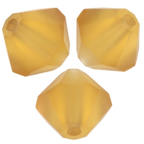 Preciosa bicones - Bead rondelle 6 mm - Topaz Matt x12