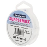 Invisible nylon thread - illusion cord Supplemax 0.40 mm - Transparent x100m|raw }}