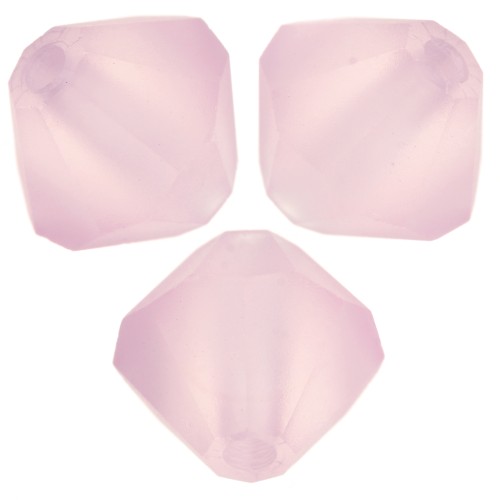 Preciosa bicone beads - Bead rondelle 6 mm - Light rose Matt x12