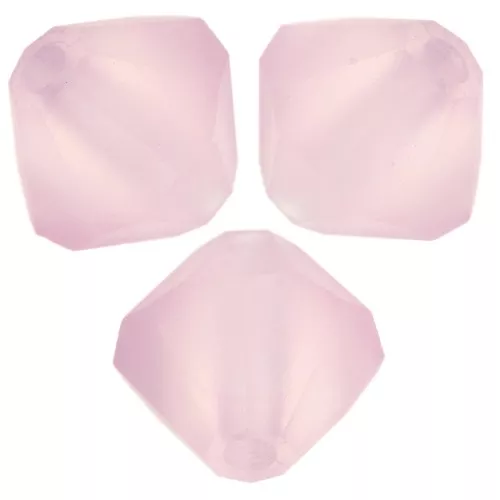 Preciosa bicone beads - Bead rondelle 6 mm - Light rose Matt x12