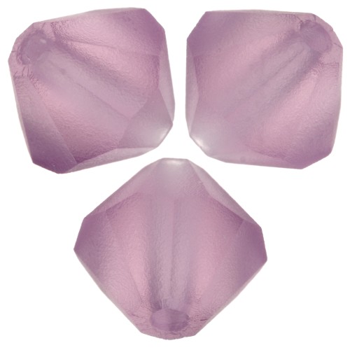 Preciosa bicone beads - Bead rondelle 6 mm - Light Amethyst Matt x12